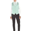 Neon Lime Modern Solid Vest and Ties - Image 2