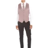 Petal Modern Solid Vest and Ties - Image 2