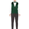 Emerald Modern Solid Vest and Ties